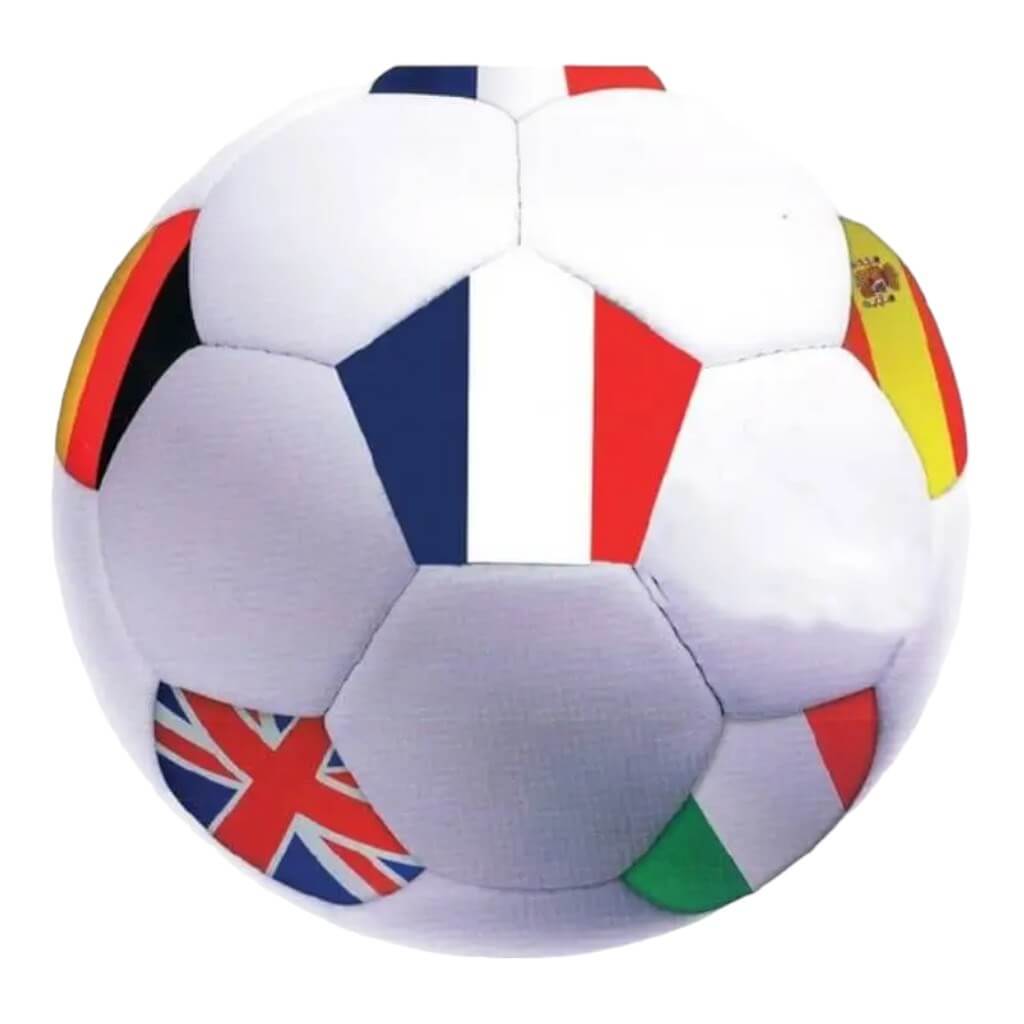 GHIRLANDA DI 8 BANDIERE DA CALCIO - 29CM - 5M