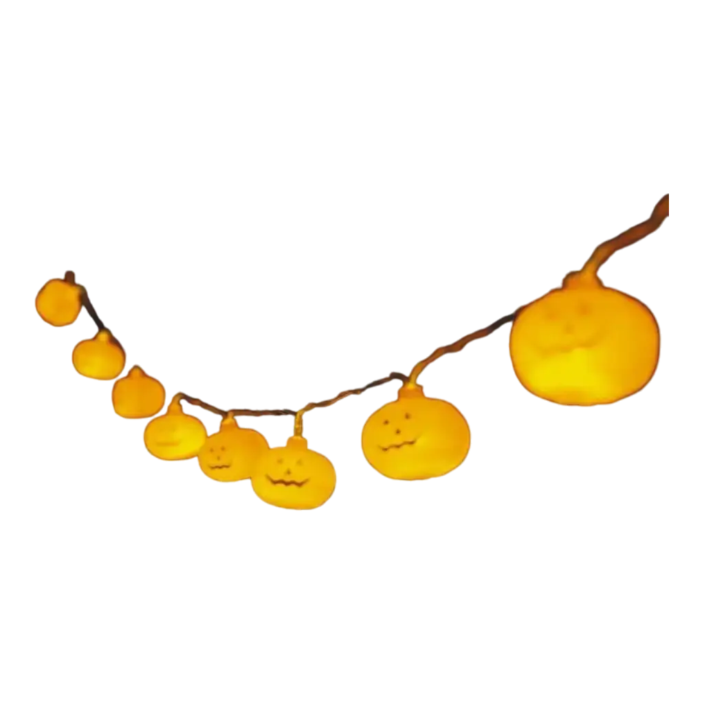 LIGHT GARLAND - ZUCCHE ARANCIONE