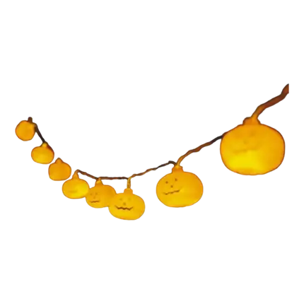 LIGHT GARLAND - ZUCCHE ARANCIONE