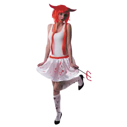 GONNA BIANCA SANGUE DI HALLOWEEN