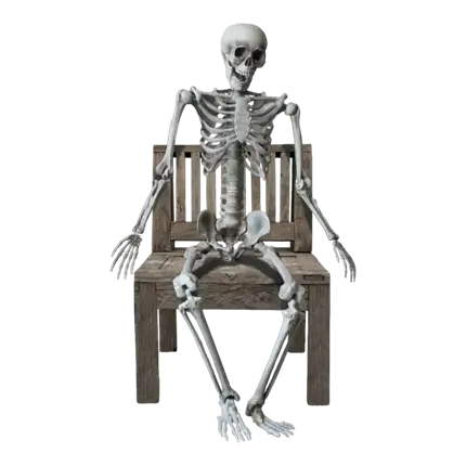 SCHELETRO GIGANTE - DIMENSIONE UMANA - 160CM