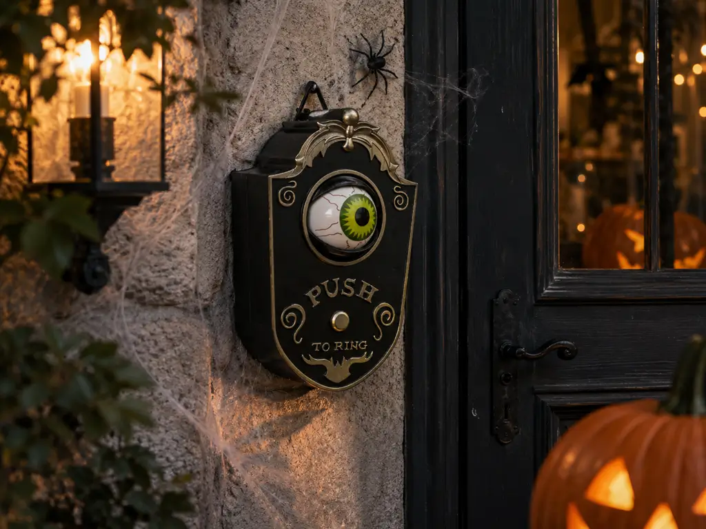 CAMPANELLO DI HALLOWEEN ANIMATO E SUONO - 25CM