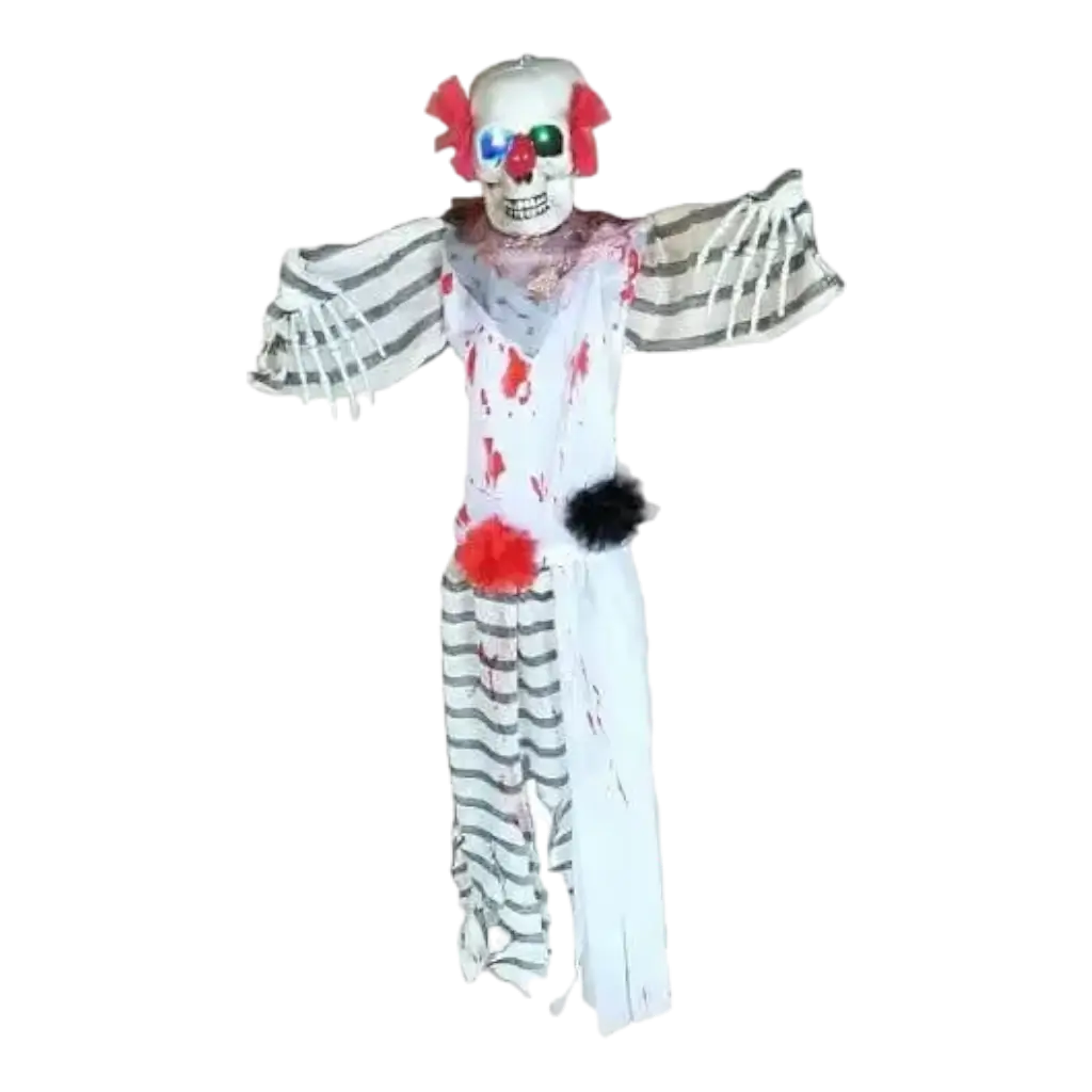 Lampada a sospensione horror clown illuminata 120 cm