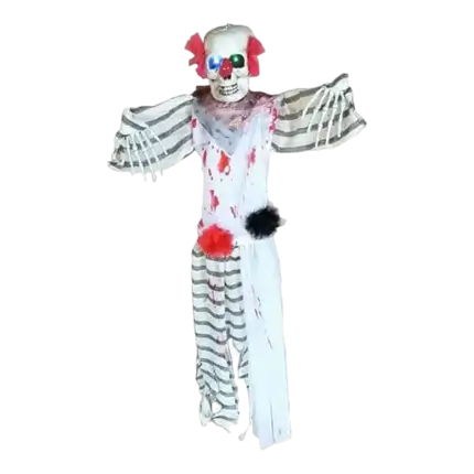 Lampada a sospensione horror clown illuminata 120 cm