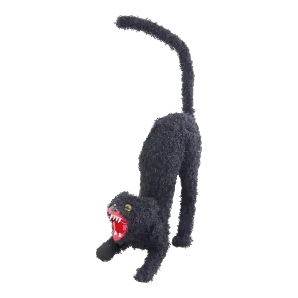 Decorazione gatto nero 34 cm