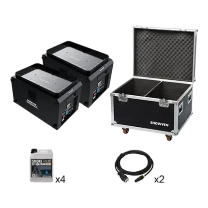 MACCHINA DEL FUMO - SET DI 2 SMOKEJET SONICBOOM PLUS