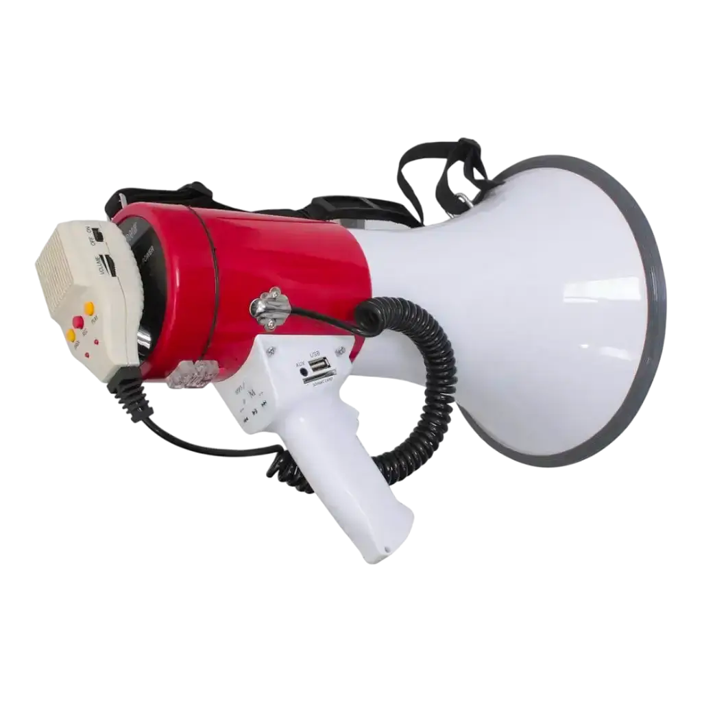 MEGAFONO DA 50W CON USB E SD