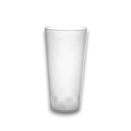 Bicchiere Ecocup 50?cl utile (60?cl fino al bordo) Riutilizzabile – Tipo Pinta, Mojito, Frullato