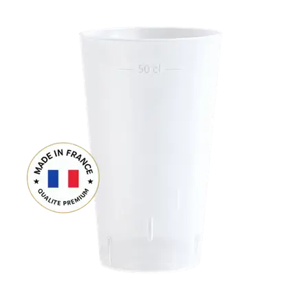 Bicchiere Ecocup 50?cl utile (60?cl fino al bordo) Riutilizzabile – Tipo Pinta, Mojito, Frullato