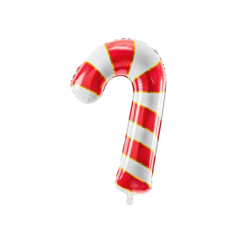 Palloncino Candy Cane - Rosso & Bianco - Mylar - 50x82cm