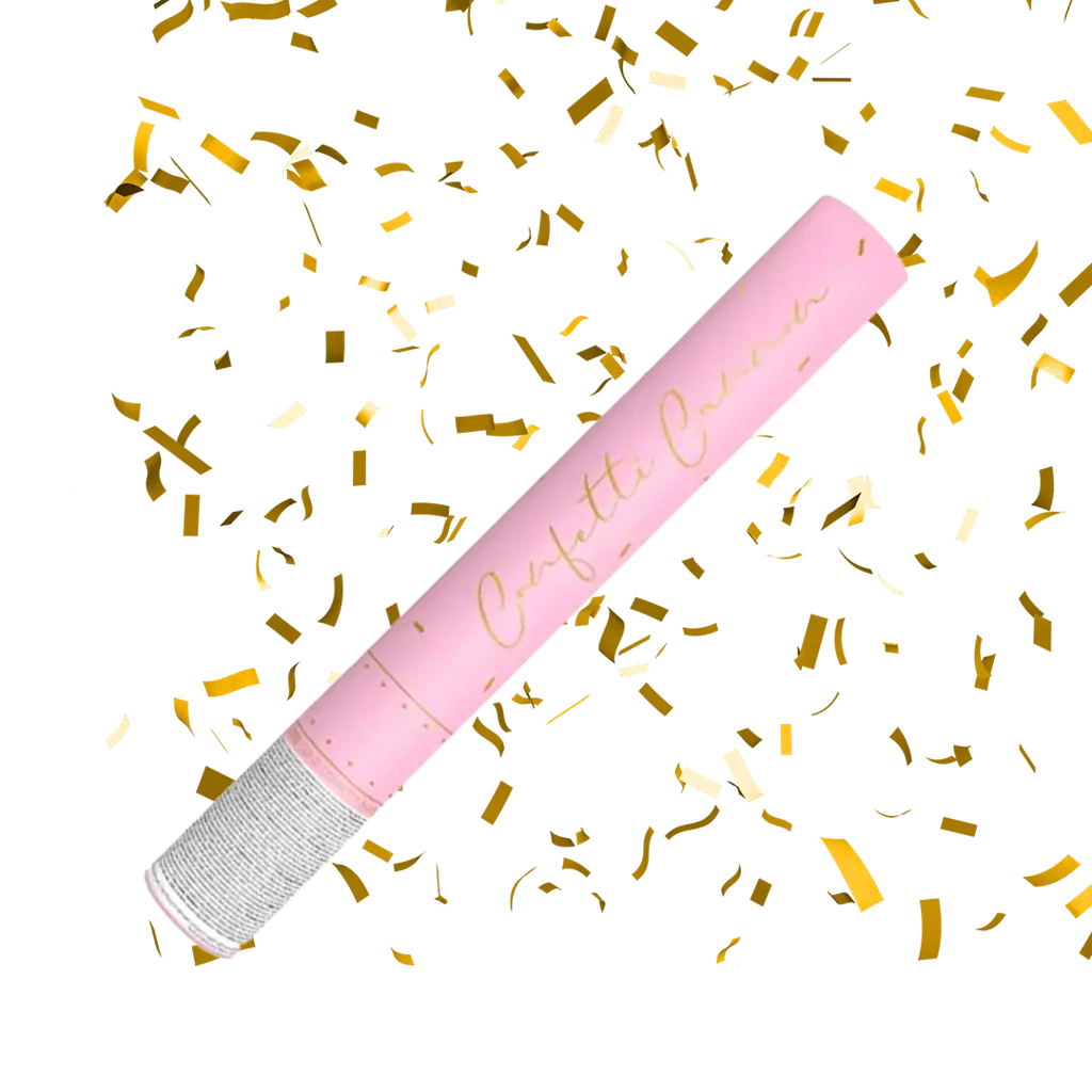 Cannoni Coriandoli 40cm Oro