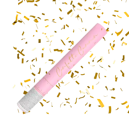 Cannoni Coriandoli 40cm Oro