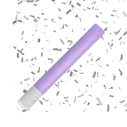 Cannoni Coriandoli 40cm Argento 