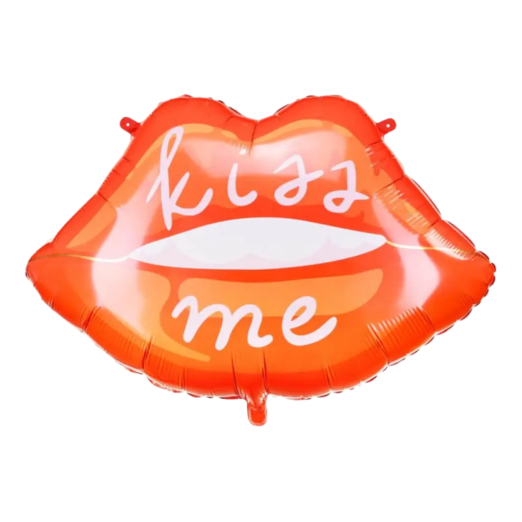 Palloncino foil - Labbra Rosse "Kiss Me" - 86,5x65 cm
