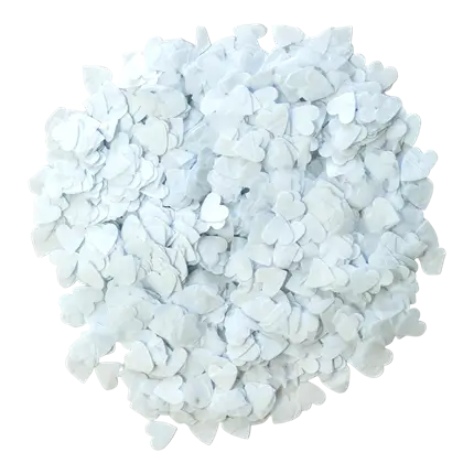 Confetti da tavola - Cuore Bianco - 1.6x1.6cm (15gr)