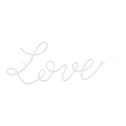 Lettera decorativa LOVE Neon LED bianco - 61x27,4cm