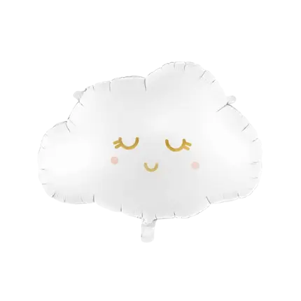 Palloncino Mylar effetto satinato - Nuvola bianca - 51x35,5cm