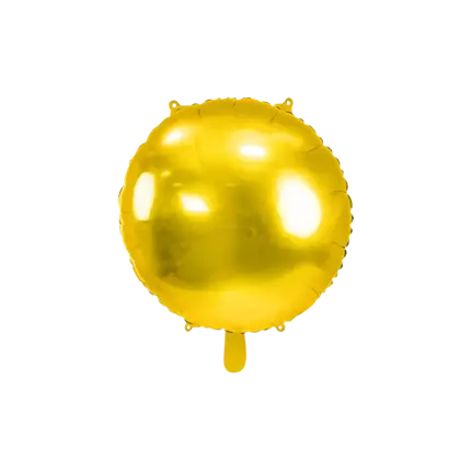 Palloncino Rotondo Effetto Specchio Metallico - Oro - 45cm