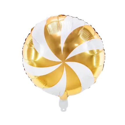 Palloncino metallico Candy - Alluminio - Oro - 35cm