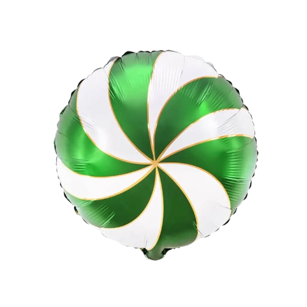 Palloncino "Candy" metallico - Alluminio - Verde - 35cm