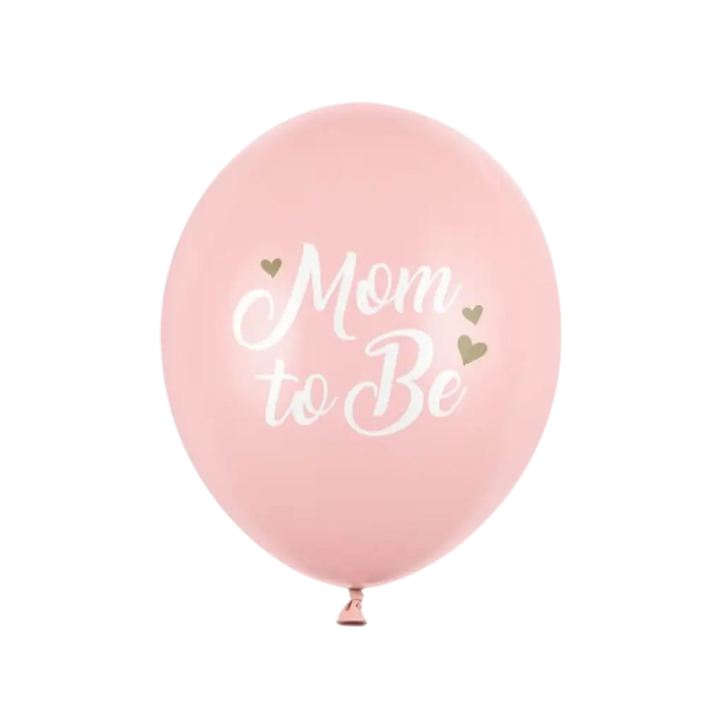 Set 6 Palloncini Rosa "Mum To Be" - 30cm