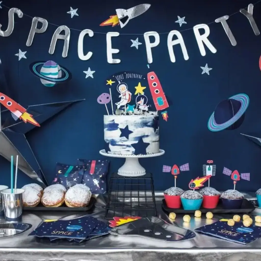 Set di 20 tovaglioli - Space Party - 33x33cm