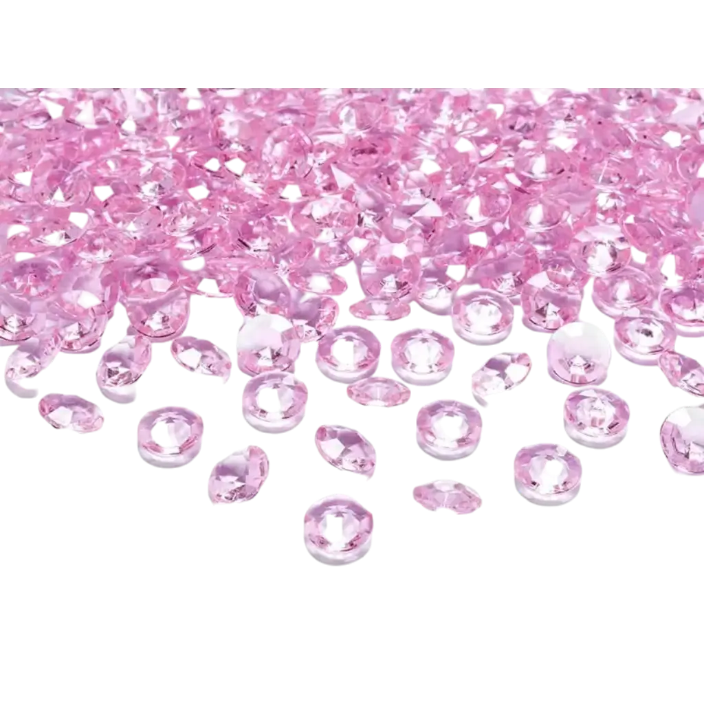 Coriandoli Diamante - Rosa Chiaro - (set di 100)