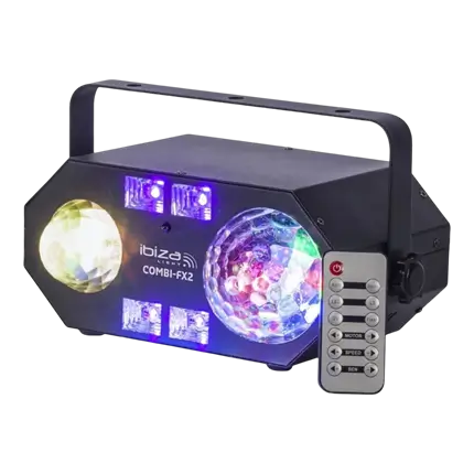 Effetto luce combinato 4 in 1: acqua, astro, UV, strobo