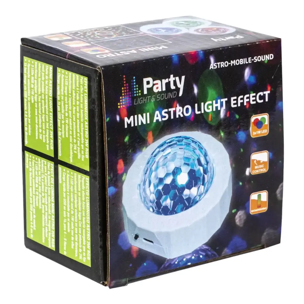 Effetto luce ASTRO-MOBILE-SOUND RGB 3W