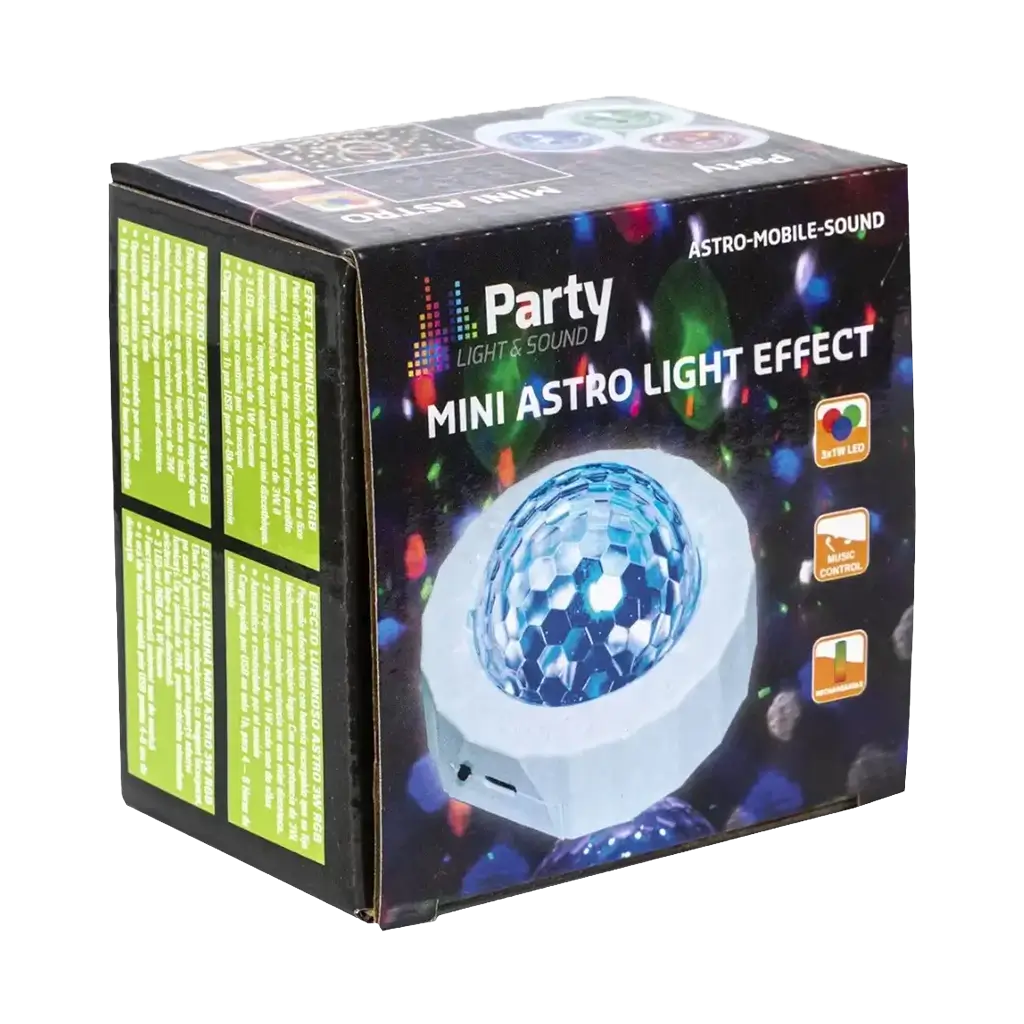 Effetto luce ASTRO-MOBILE-SOUND RGB 3W