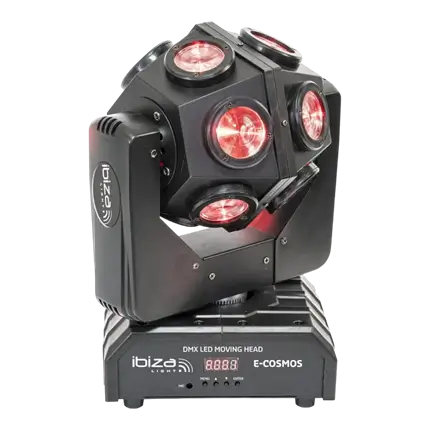 Soffiatore DMX E-COSMOS 4 in 1 a LED in stile retrò