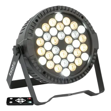 Proiettore Flat 36 LED PAR Bianco caldo/freddo