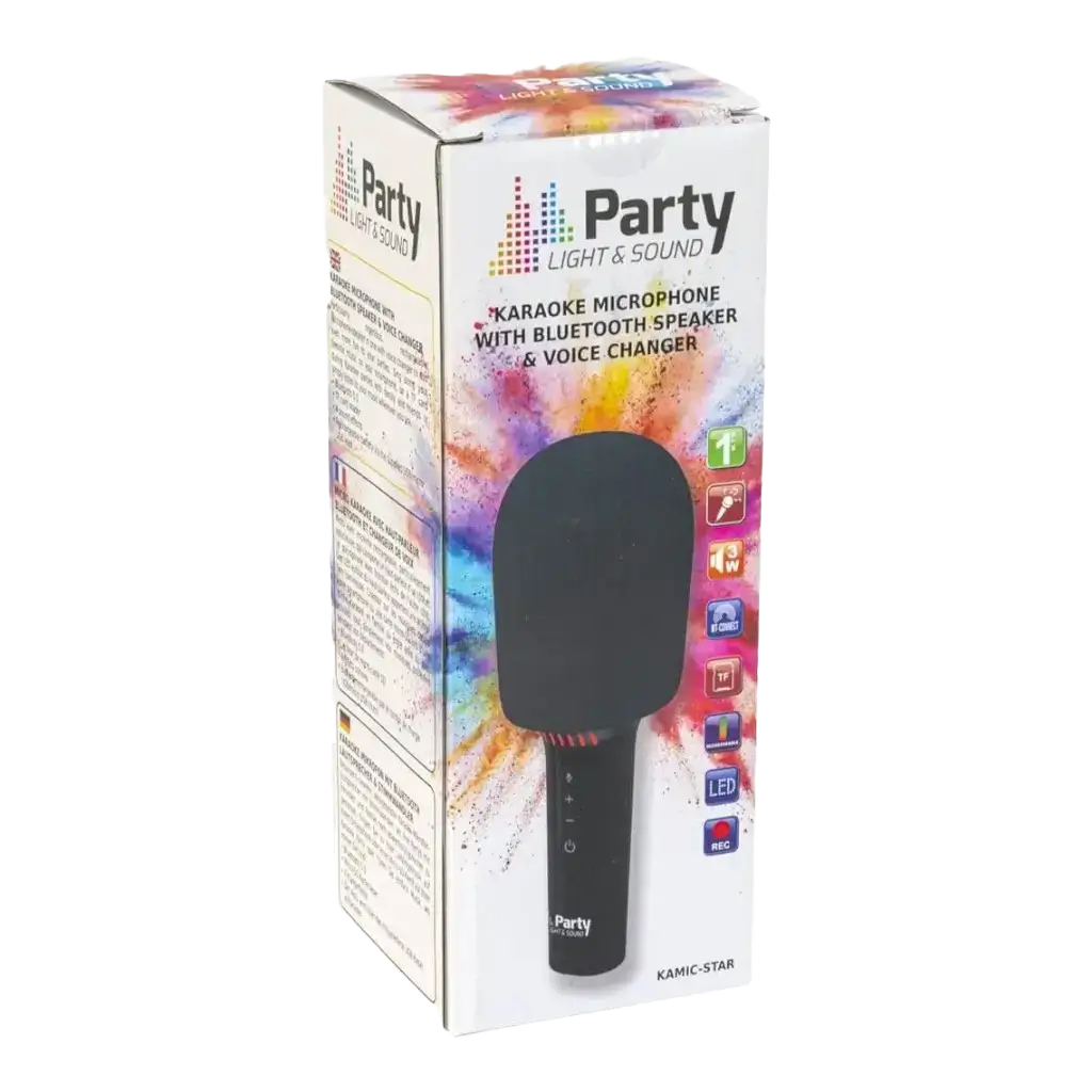 Microfono KAMIC-STAR per karaoke e voice changer bluetooth
