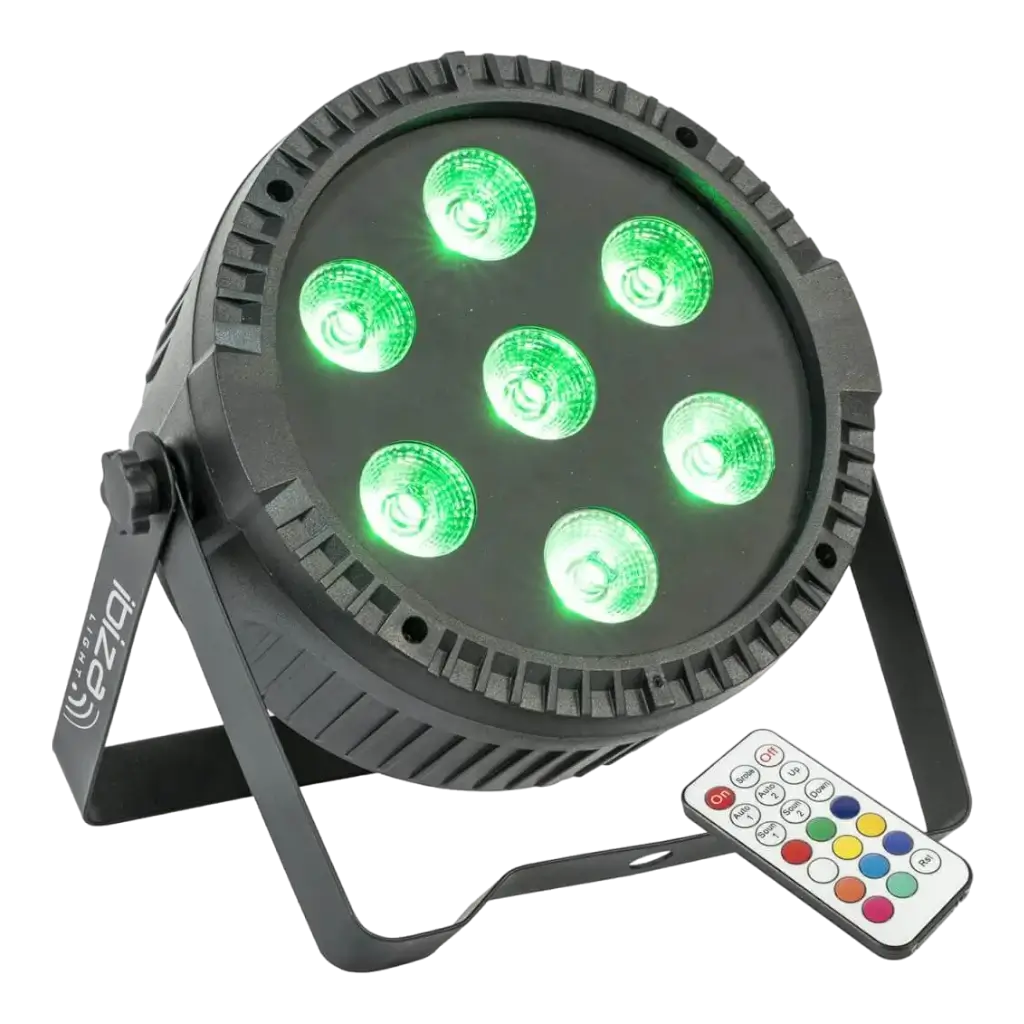 Proiettore PAR piatto a 7 LED RGBW