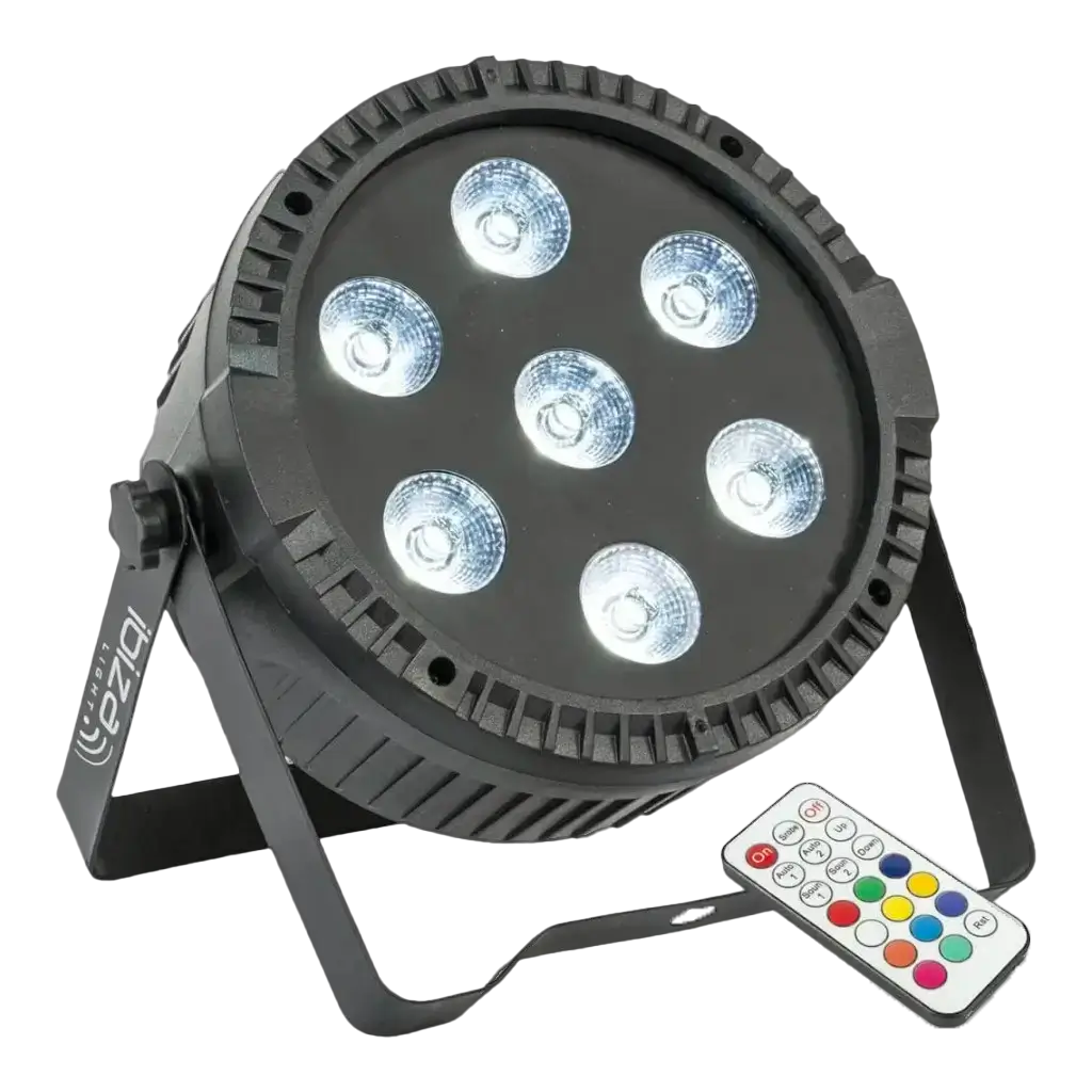 Proiettore PAR piatto a 7 LED RGBW