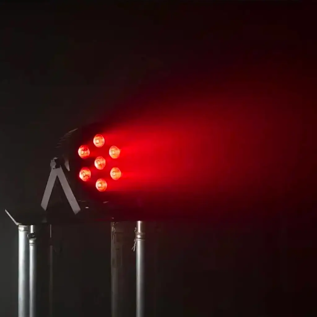 Proiettore PAR piatto a 7 LED RGBW