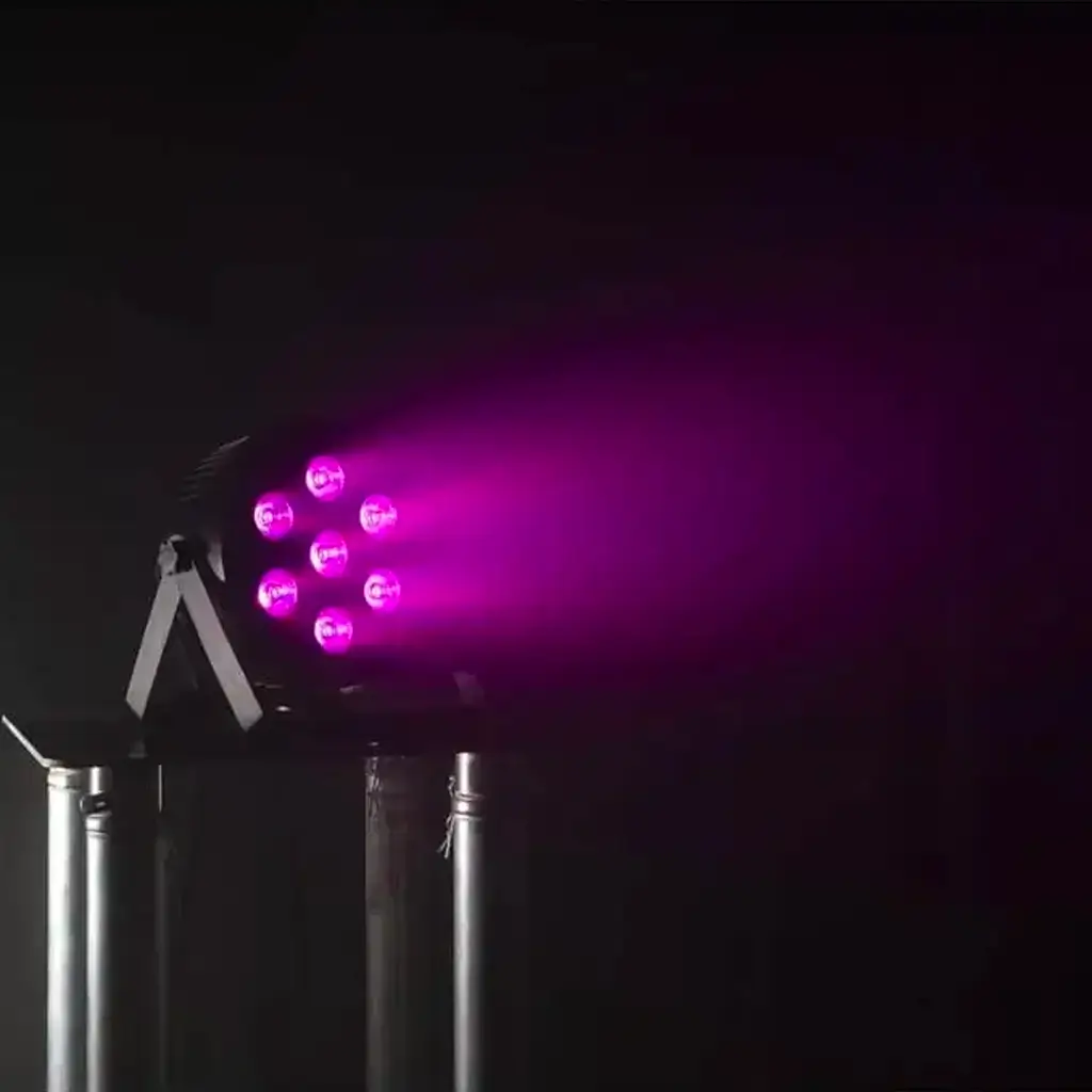 Proiettore PAR piatto a 7 LED RGBW