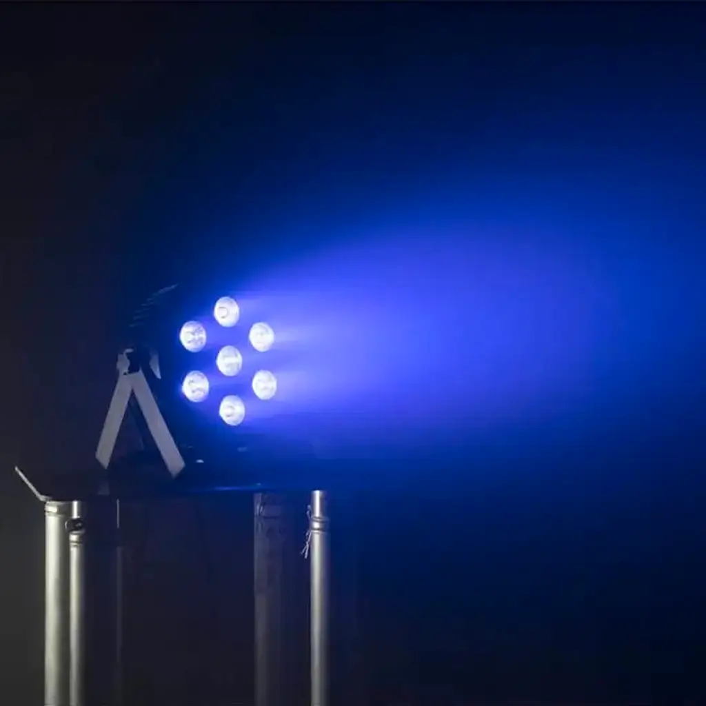 Proiettore PAR piatto a 7 LED RGBW