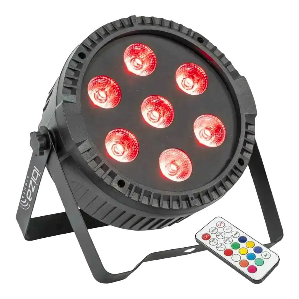 Proiettore PAR piatto a 7 LED RGBW
