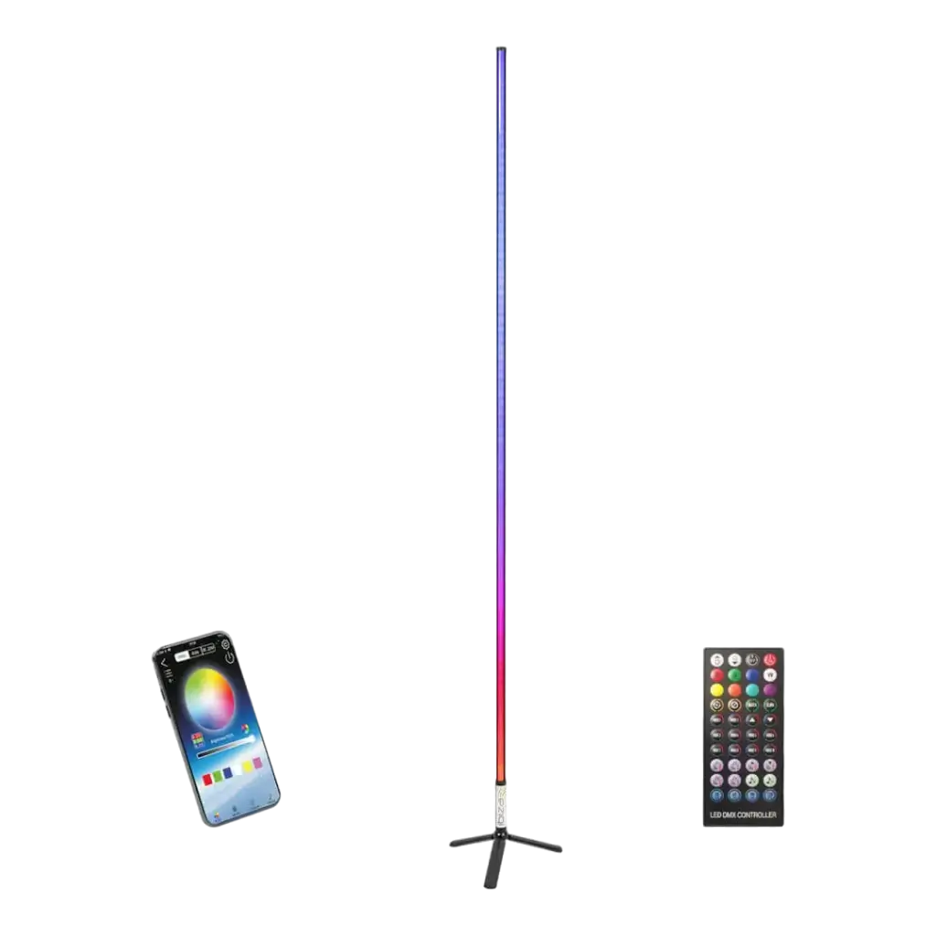 Tubo luminoso 1,5 m RGB Magic Color Stick nero