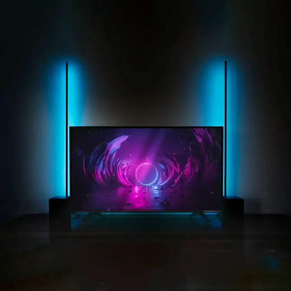 Tubo luminoso 1,5 m RGB Magic Color Stick nero