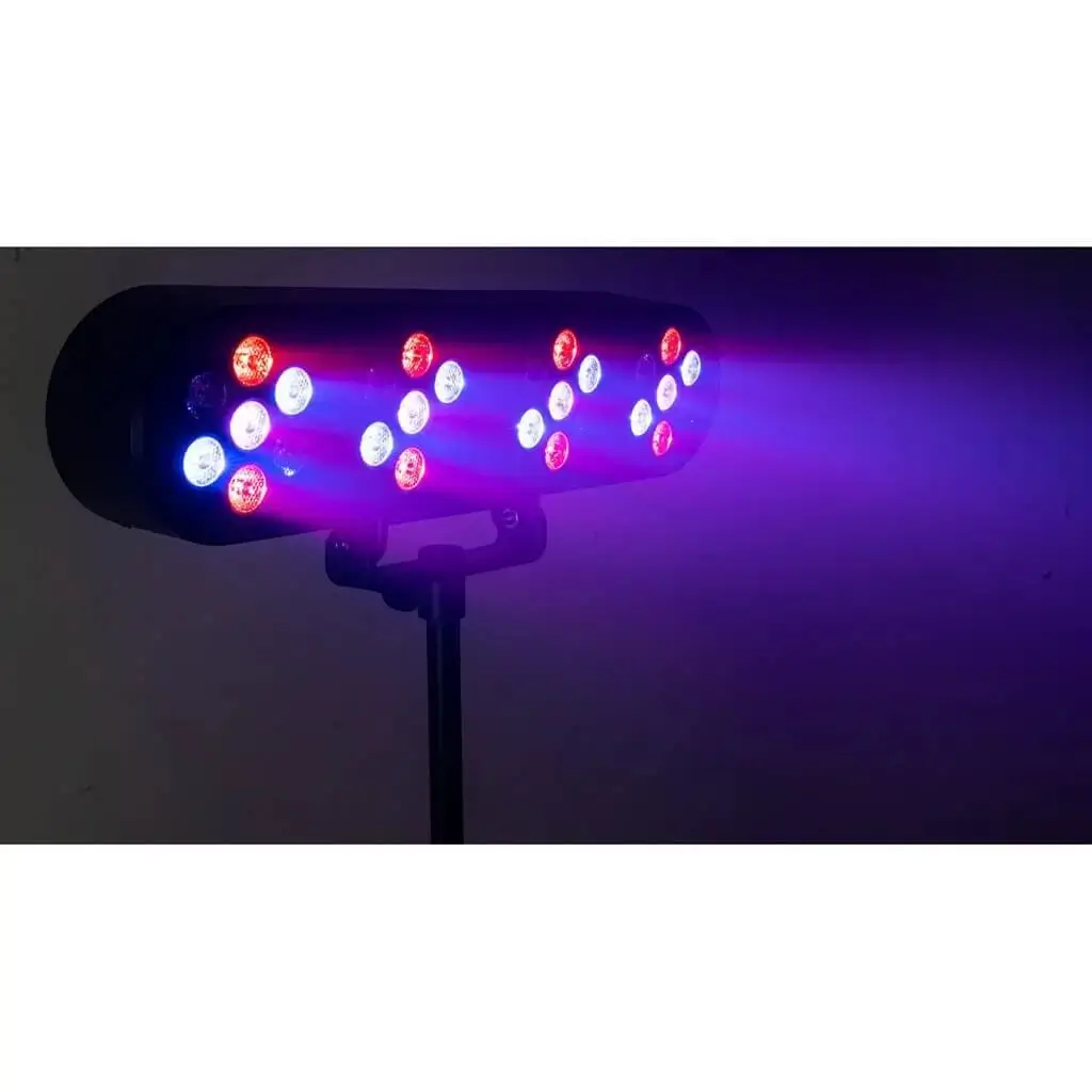 Effetto luce su stativo a LED 4 PAR con telecomando