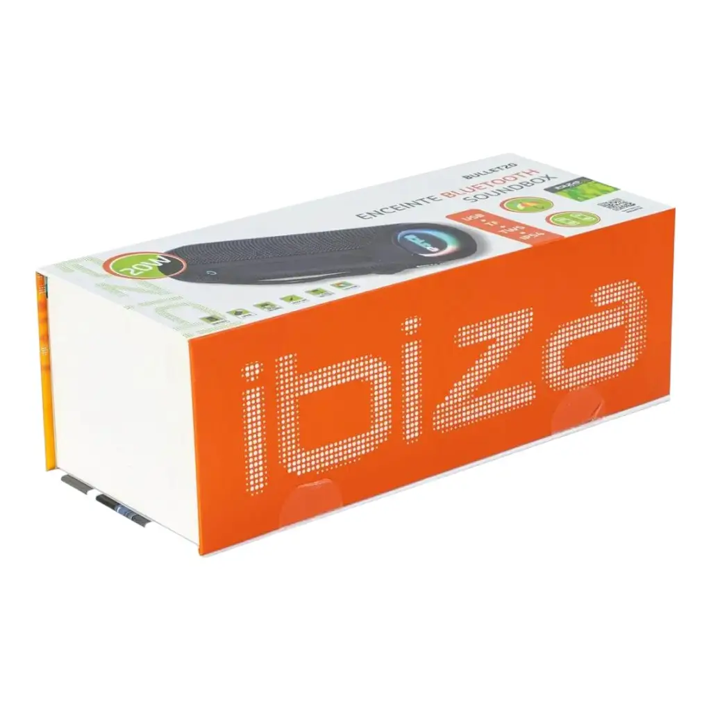 Altoparlante bluetooth a LED Ibiza BULLET20