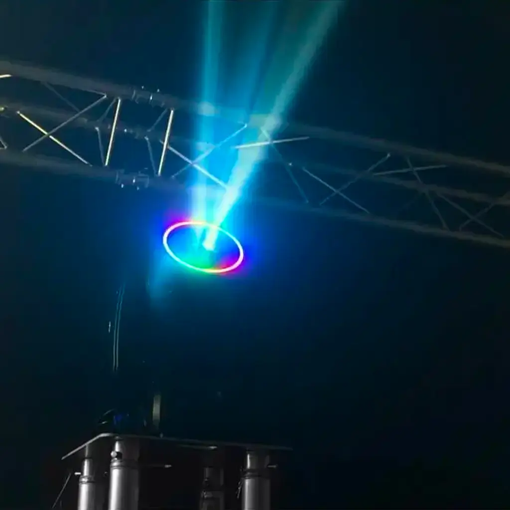 BEAM-100LED-MKII con doppio prime e anello luminoso