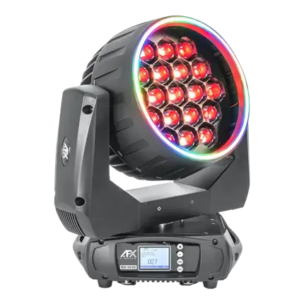 WASH-1940-RGB bowser ad effetto anello con Flight Case