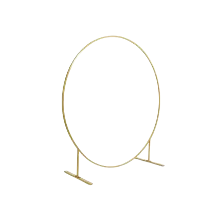 Arco per palloncini tondo in metallo dorato ø 2 metri 