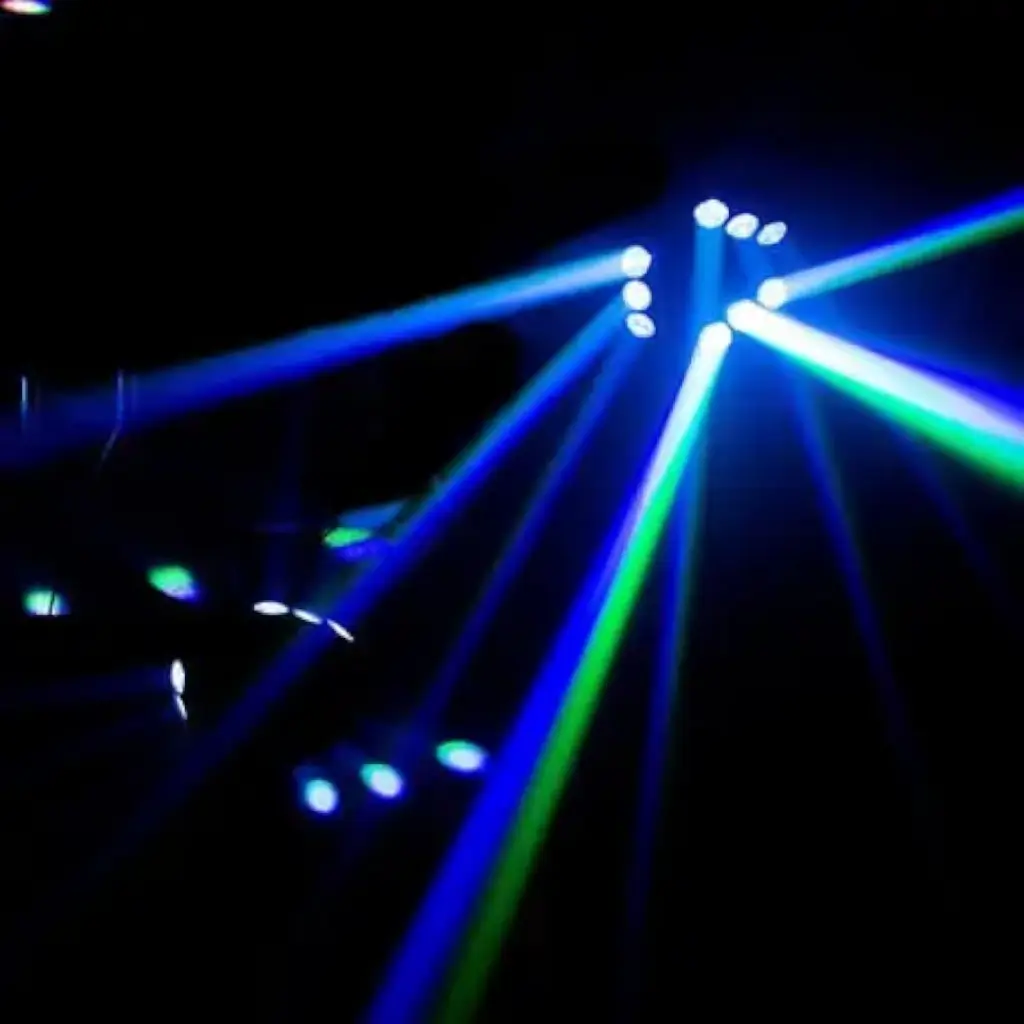 Set di luci LED Beam RGB e Laser Mac Mah - Pyramida-LZR