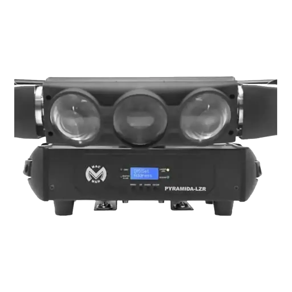 Set di luci LED Beam RGB e Laser Mac Mah - Pyramida-LZR
