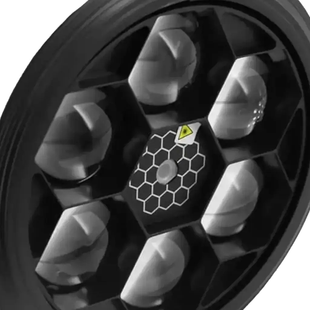 BoomTone DJ 2 in 1 effetto LED rotante e laser - BEE-FX LZR