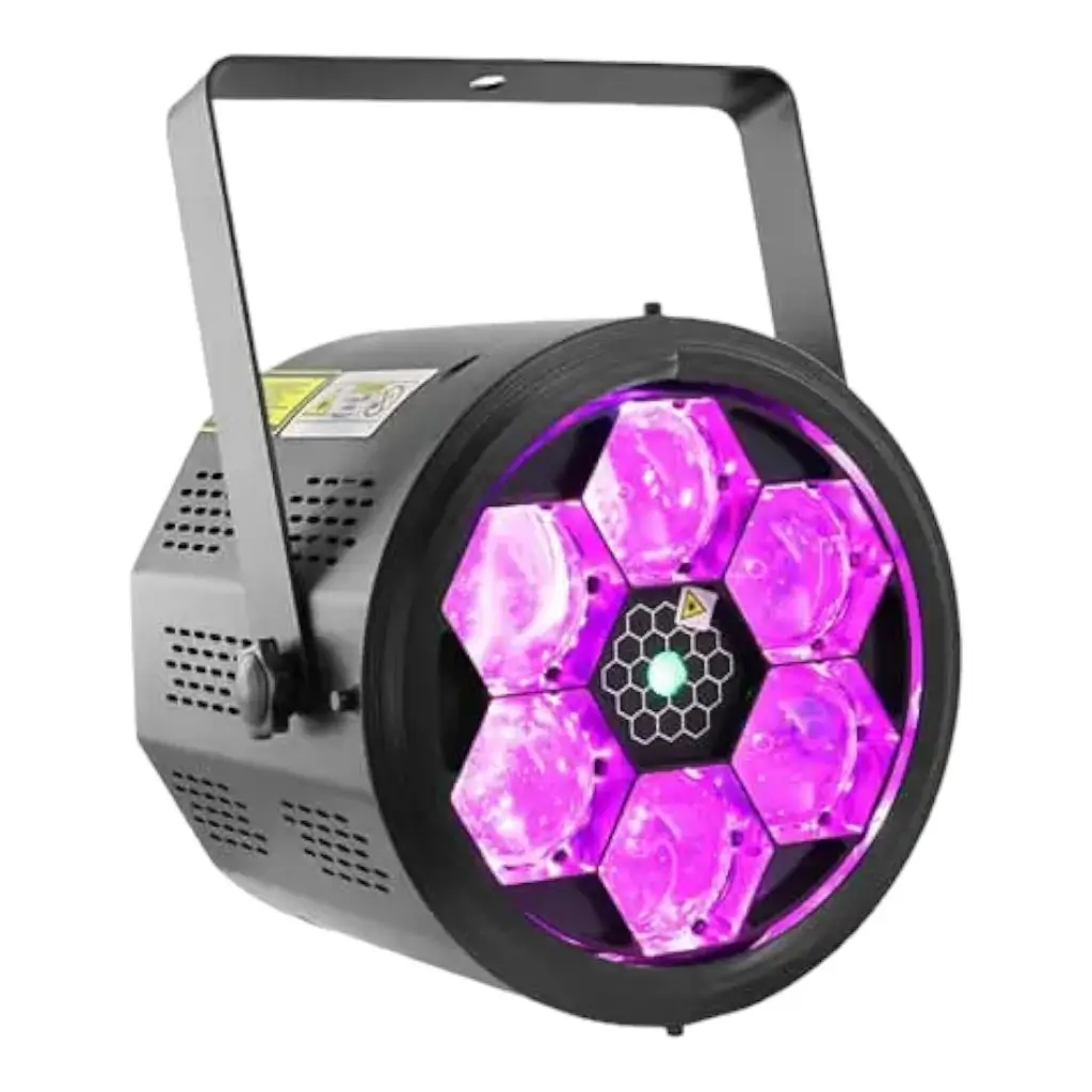 BoomTone DJ 2 in 1 effetto LED rotante e laser - BEE-FX LZR